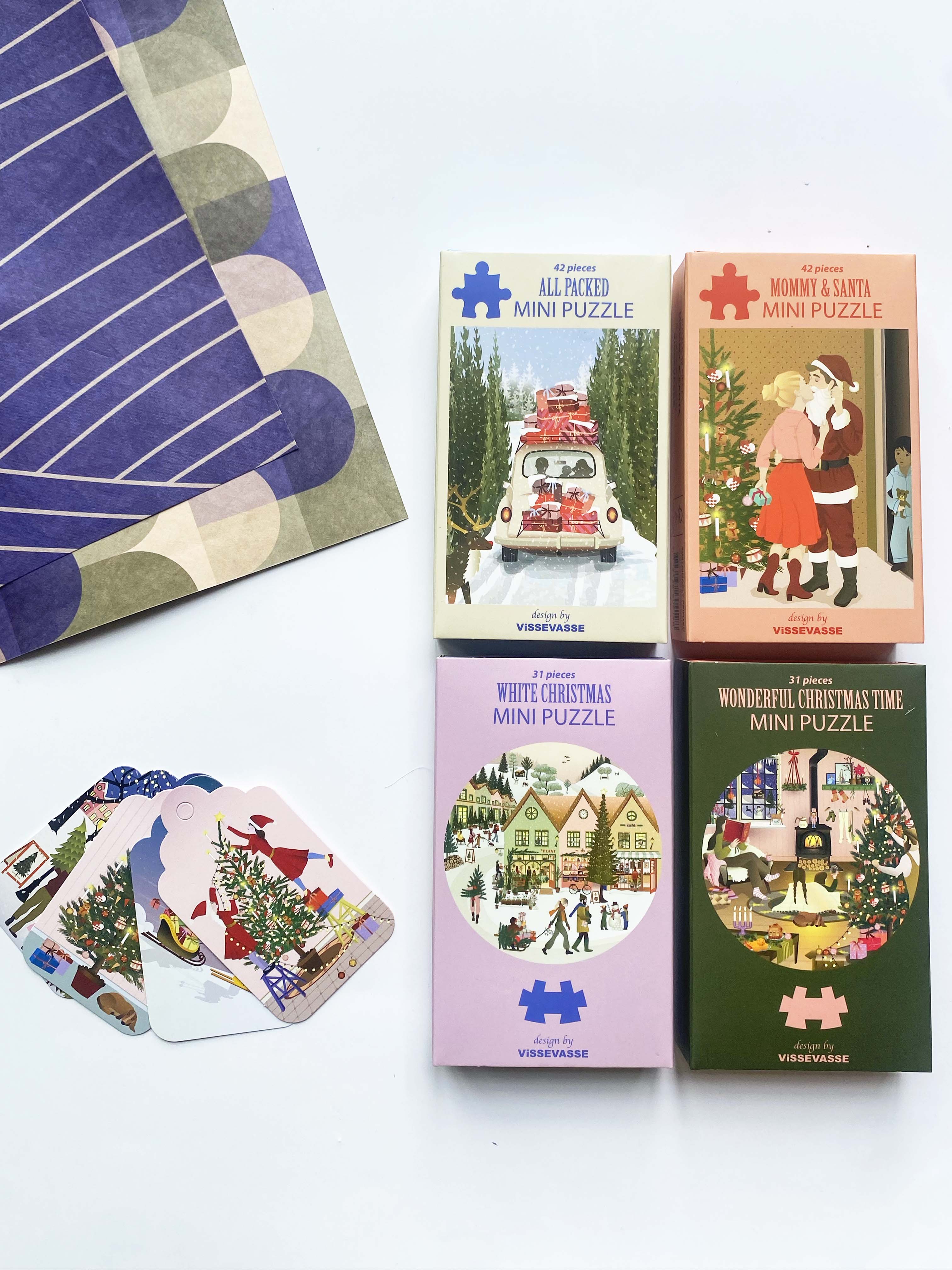 Adventsgave Kit - 4 minipuslespil
