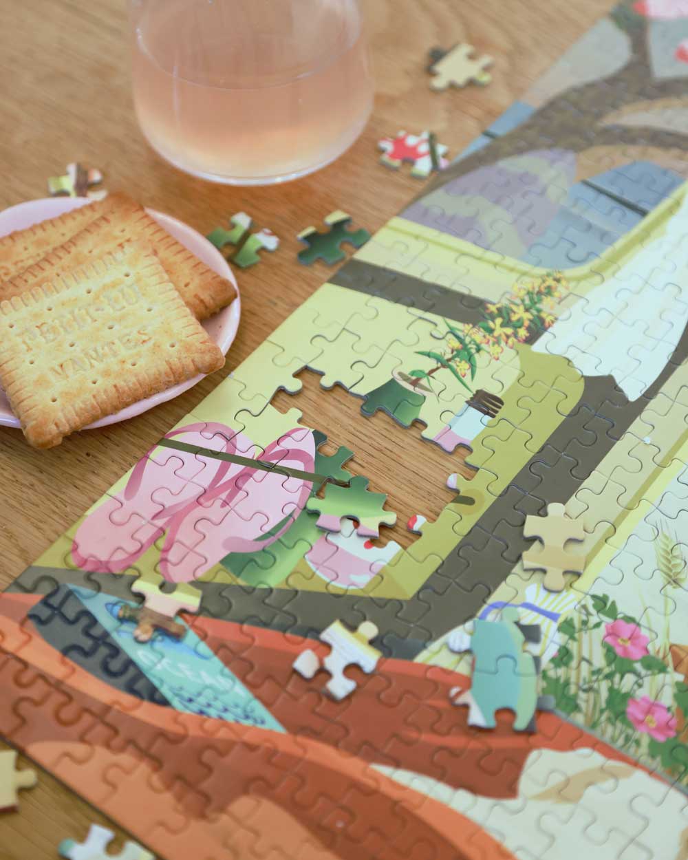 CAMPER BY THE OCEAN - puslespil med 1000 brikker