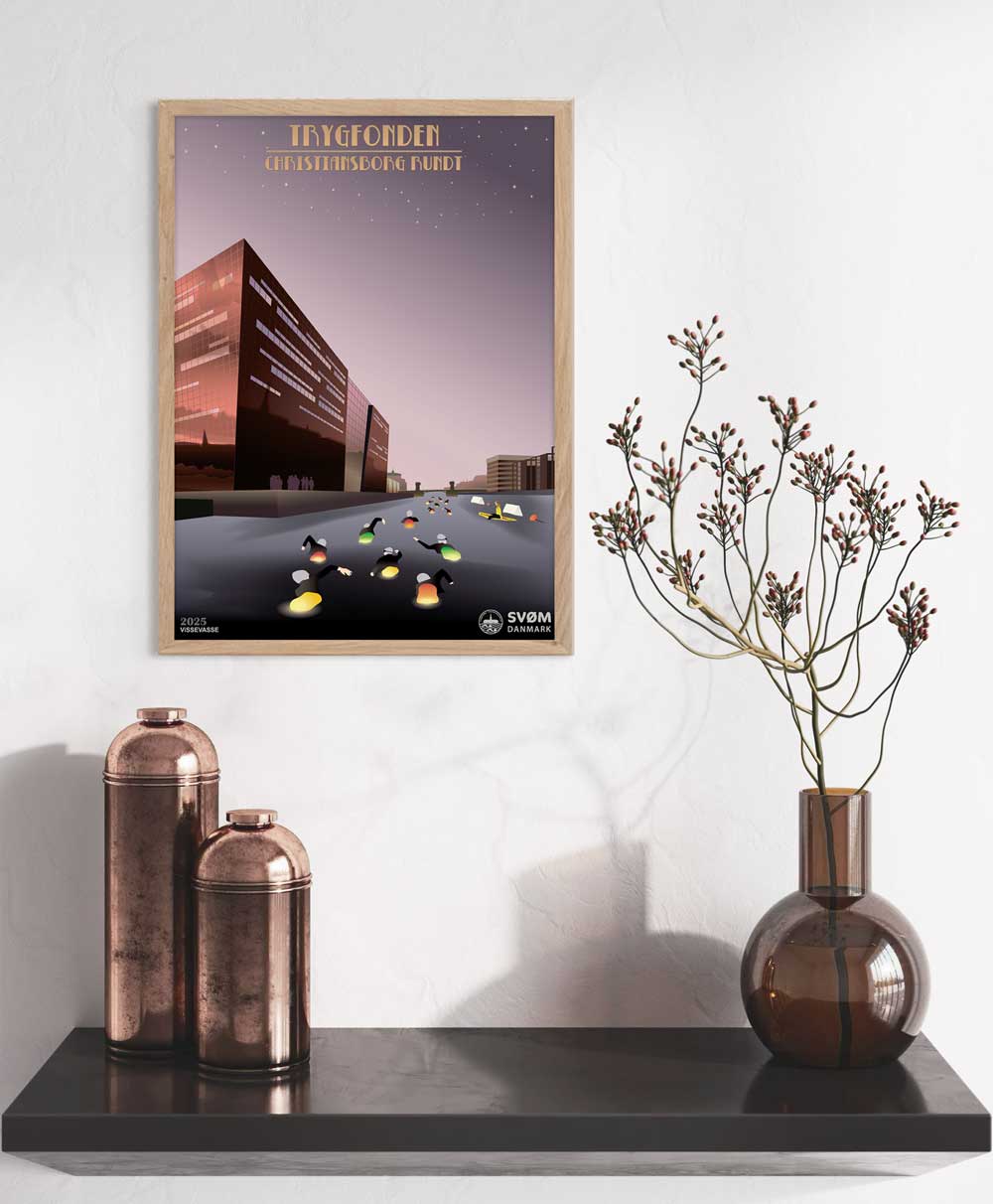 CHRISTIANSBORG RUNDT By night - plakat