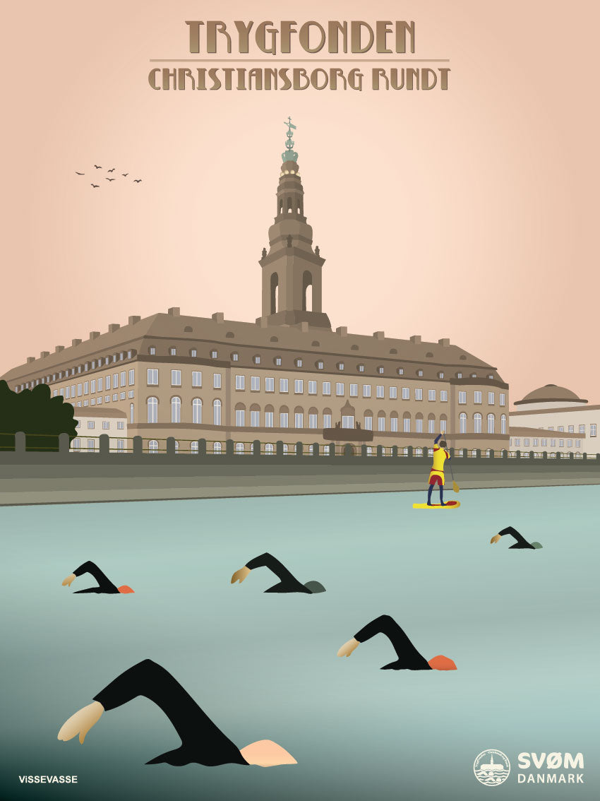 CHRISTIANSBORG RUNDT Christiansborg - plakat