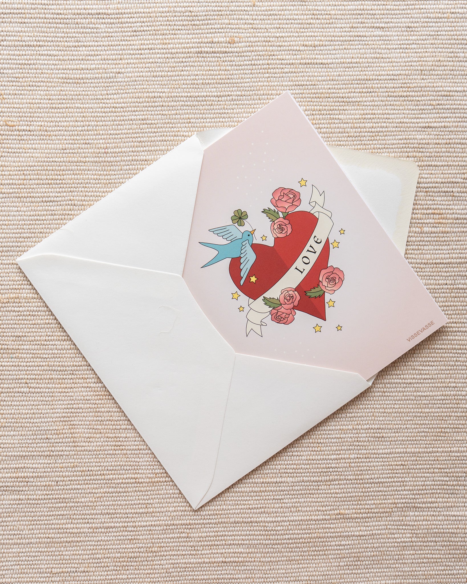 Eternal love - kærlighedskort med. kuvert fra ViSSEVASSE