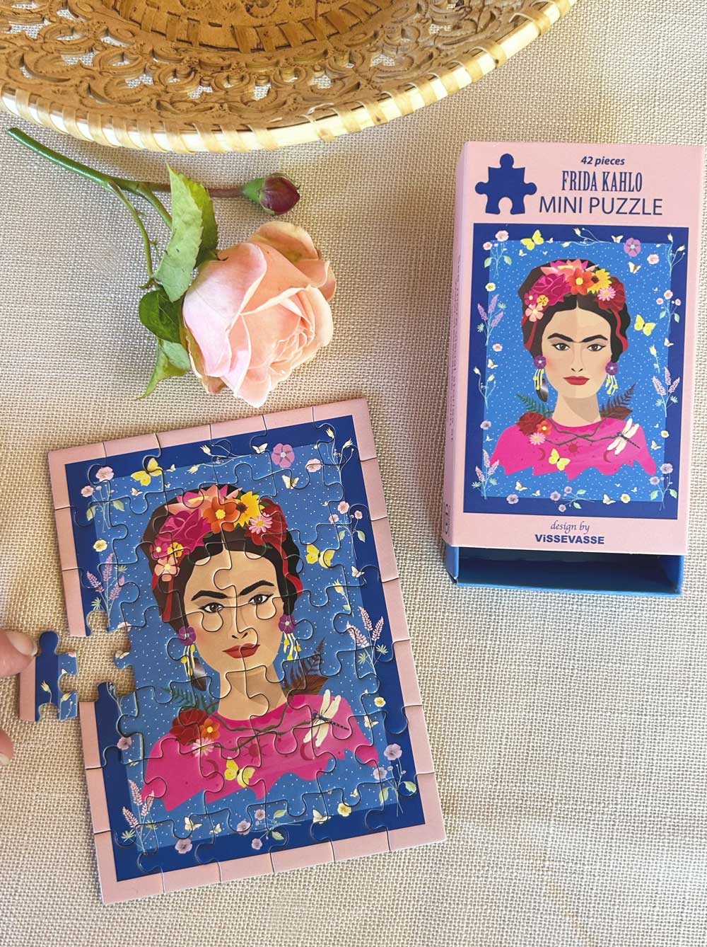 Frida Kahlo mini puslespil fra ViSSEVASSE