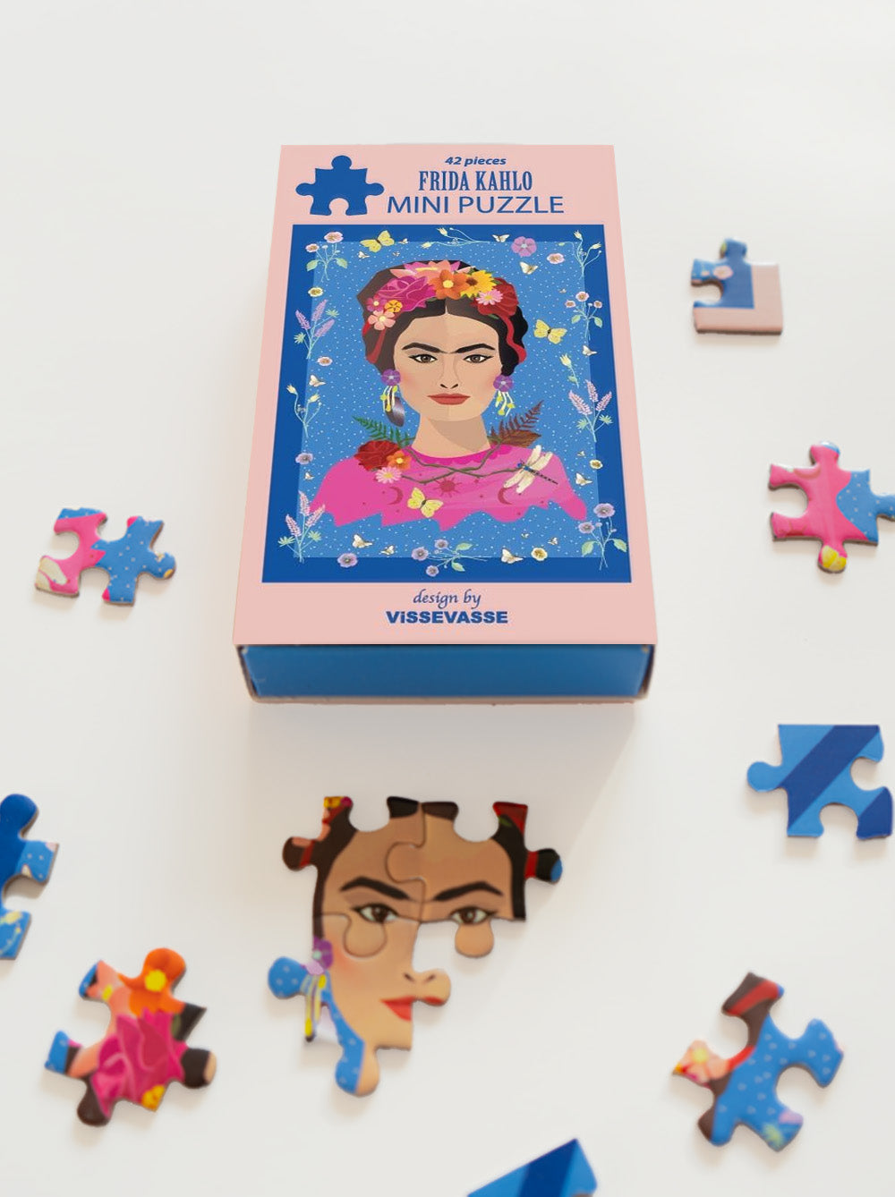 Frida Kahlo mini puslespil fra ViSSEVASSE