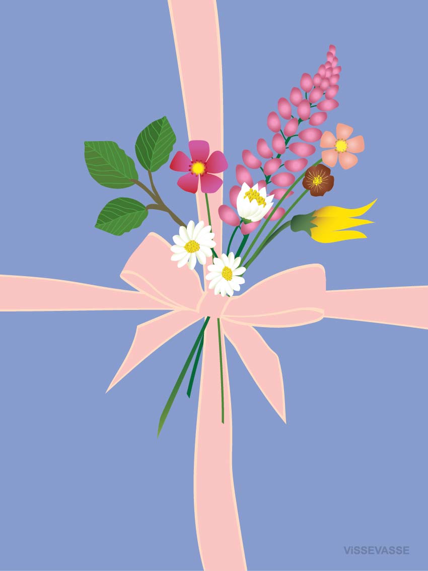 GIFT – blue wrapping - kort