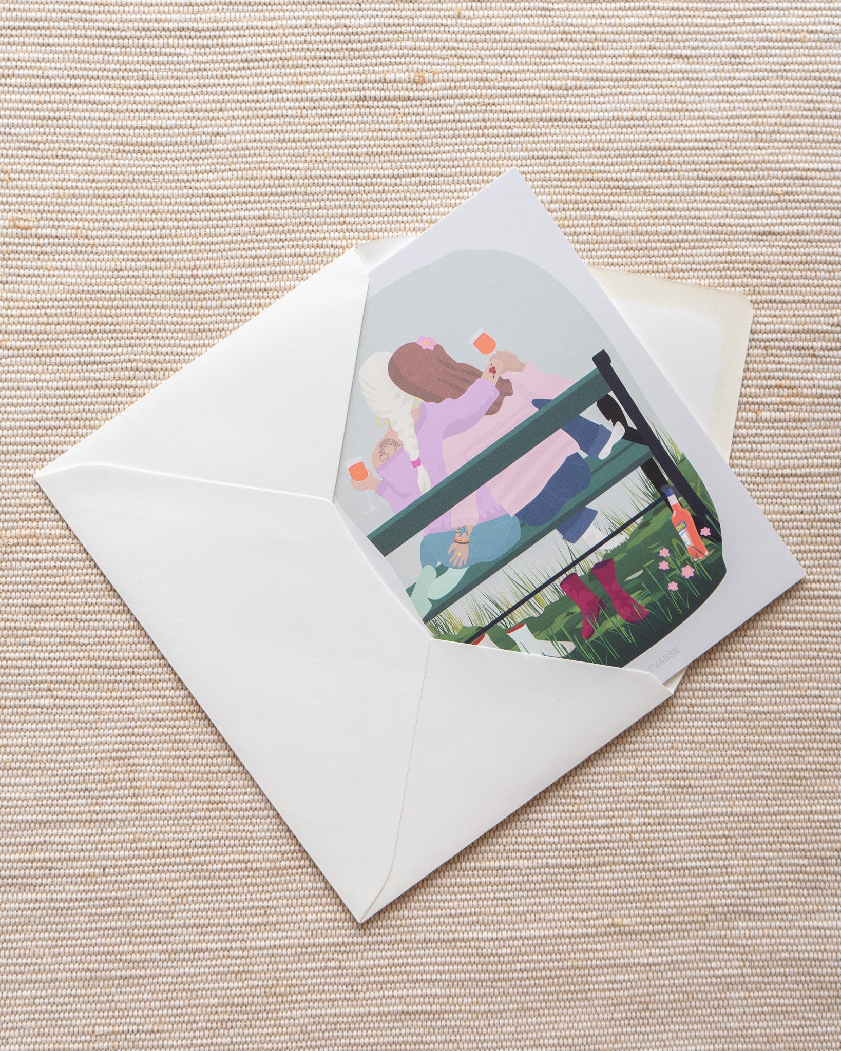 Bryllupskort med to kvinder fra ViSSVASSE