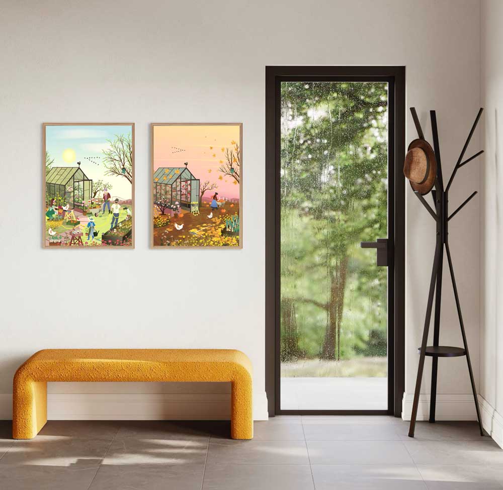 Autumn feeling plakat + Spring feeling plakat