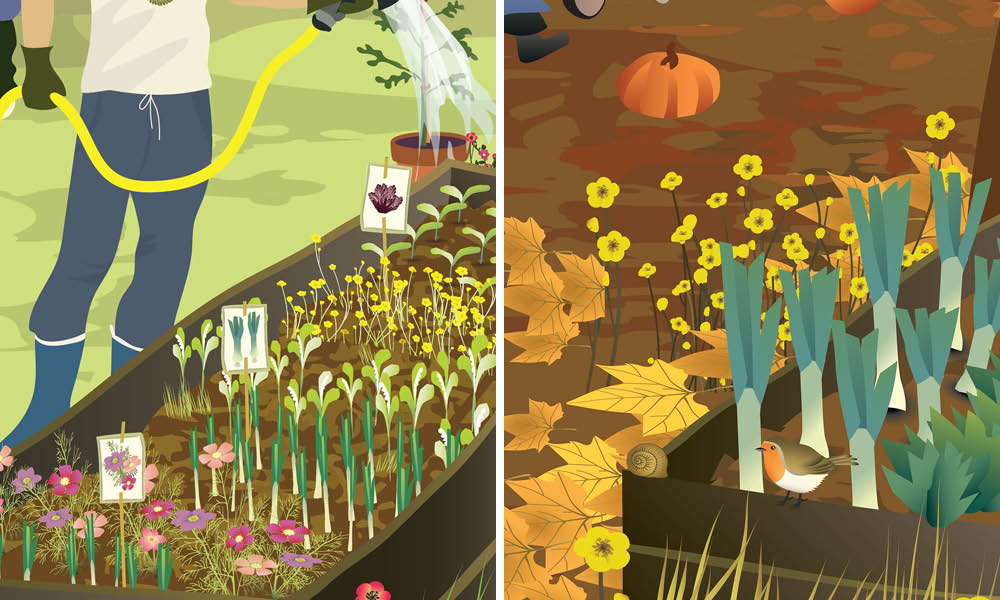 Autumn feeling plakat + Spring feeling plakat