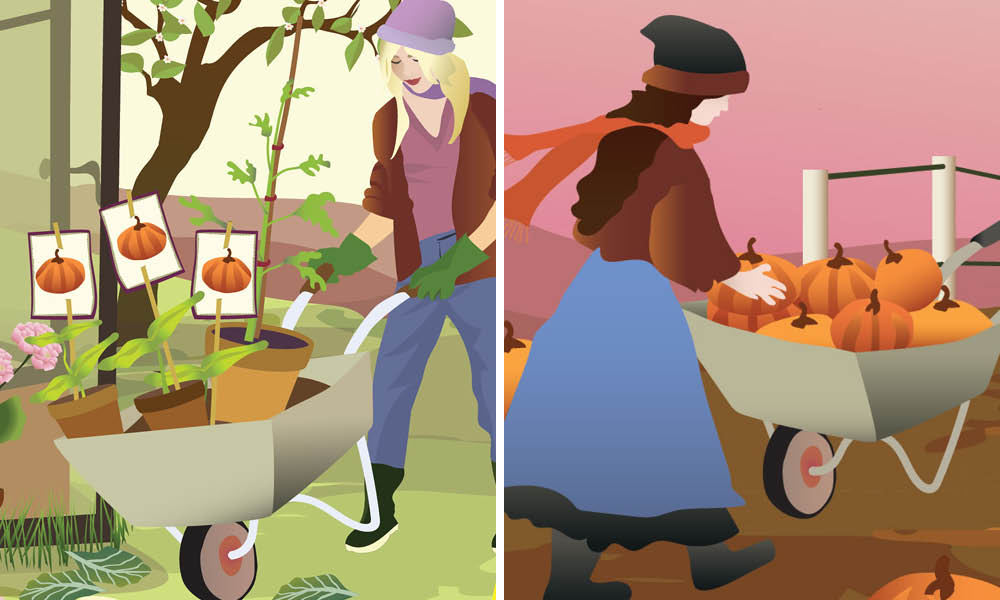 Autumn feeling plakat + Spring feeling plakat