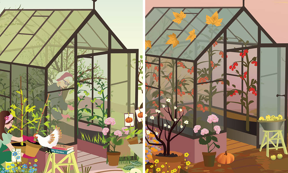 Autumn feeling plakat + Spring feeling plakat
