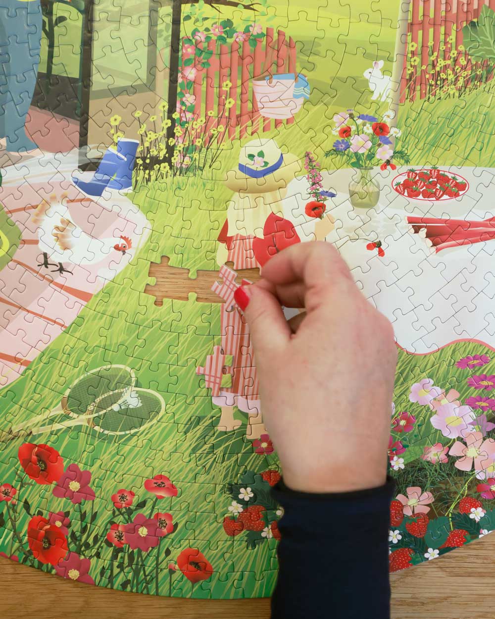 SUMMER FEELING - rundt puslespil med 1.000 brikker