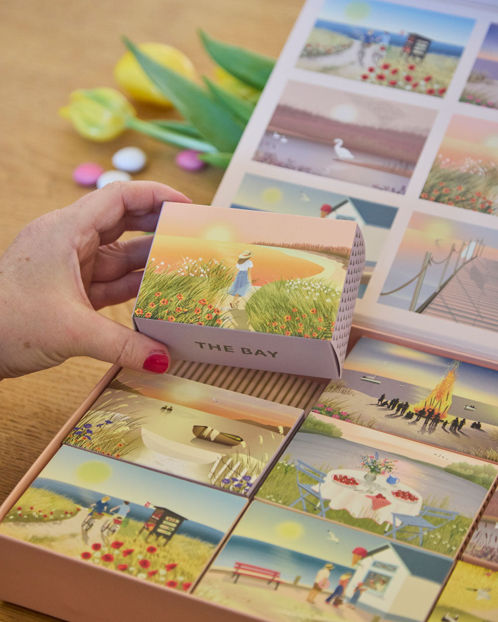 SUMMER MOMENTS - Puslespilsboks med ni små puslespil