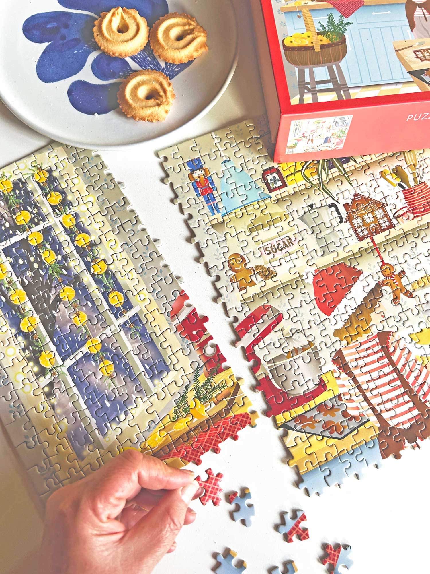 SWEET DECEMBER - puslespilsadventskalender med 1.000 brikker
