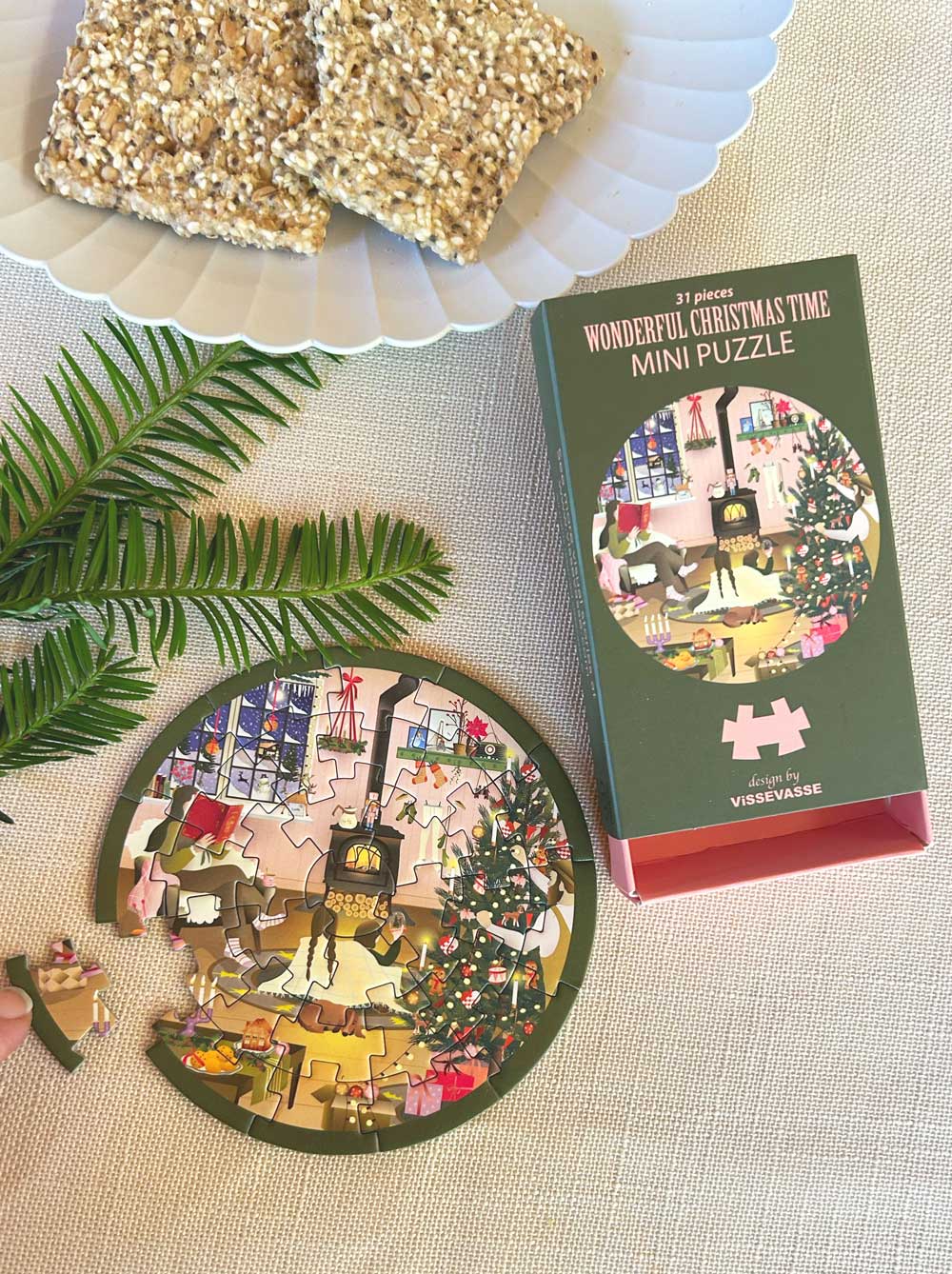 Wonderful Christmas time mini julepuslespil fra ViSSEVASSE