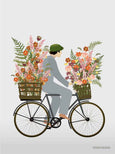 Cykel med blomster - kort fra ViSSEVASSE