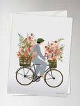 Cykel med blomster - kort fra ViSSEVASSE