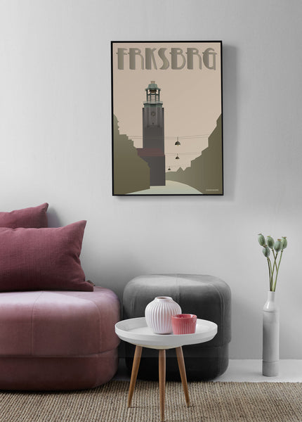 Rådhuset plakat - Ikonisk plakat af Frederiksberg –