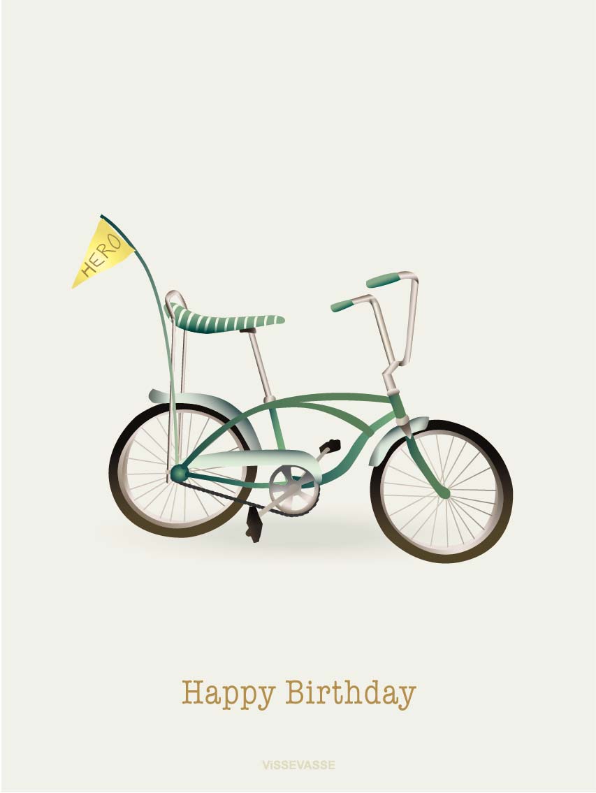 Happy Birthday - bicycle - ViSSEVASSE
