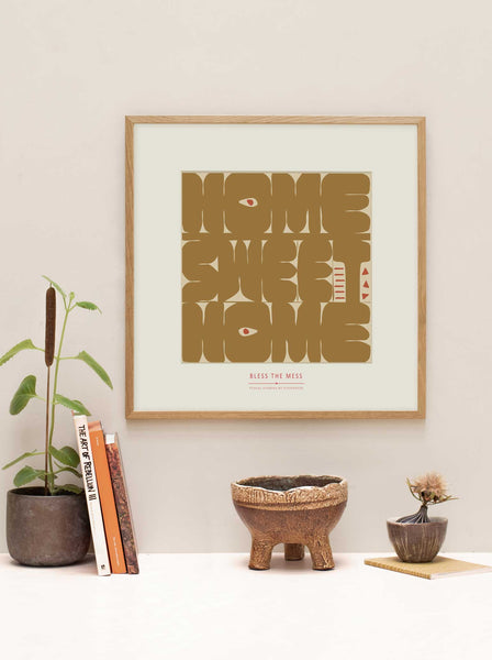 tale eksotisk Andre steder HOME SWEET HOME - plakat – ViSSEVASSE
