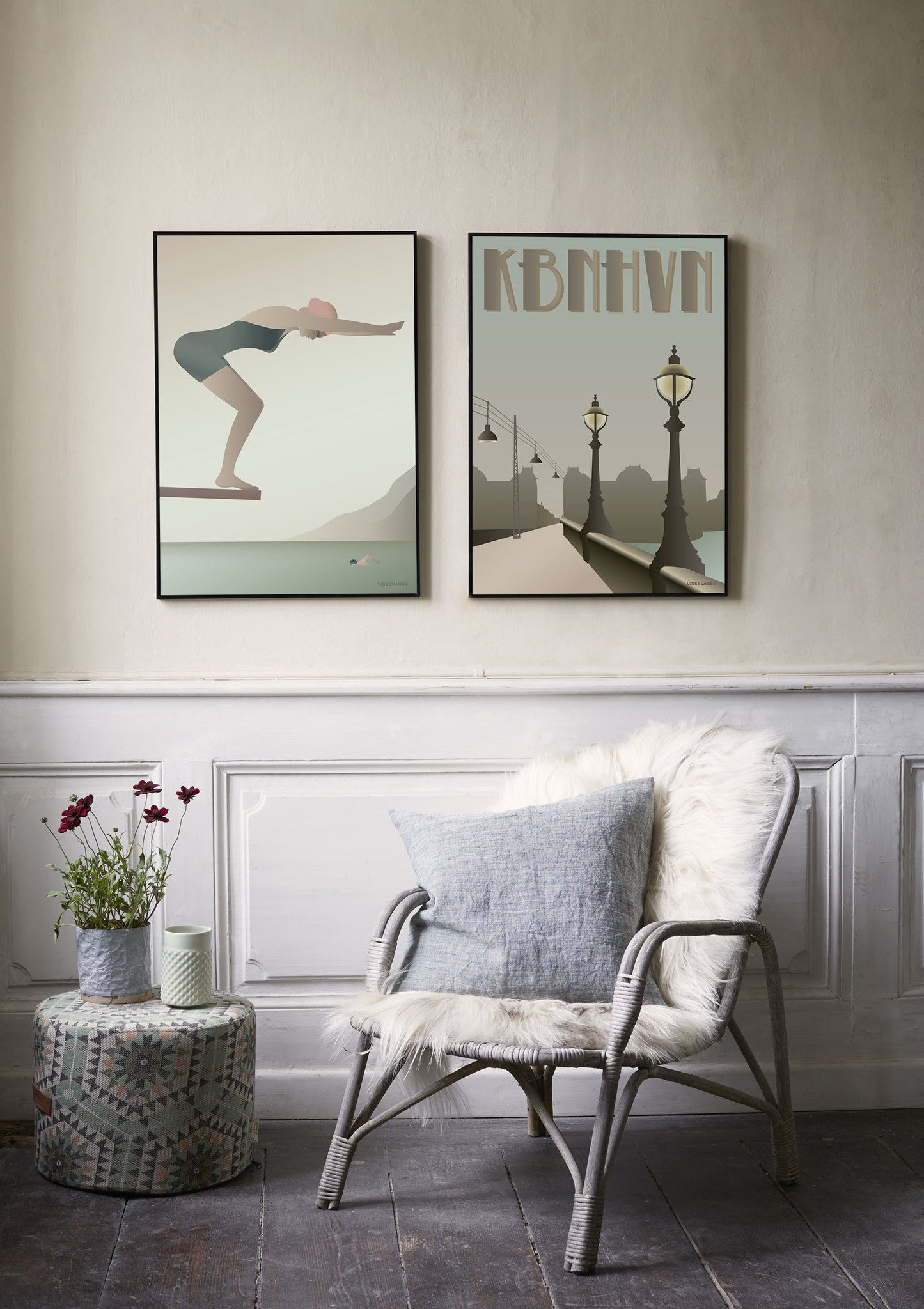 KØBENHAVN Dronning Louises bro - plakat - ViSSEVASSE