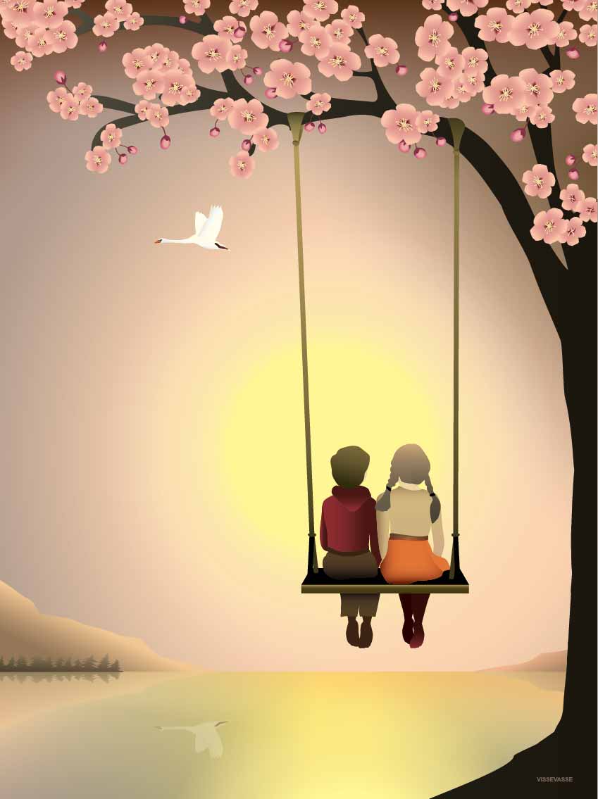 "Sunset with you" plakat af ViSSEVASSE