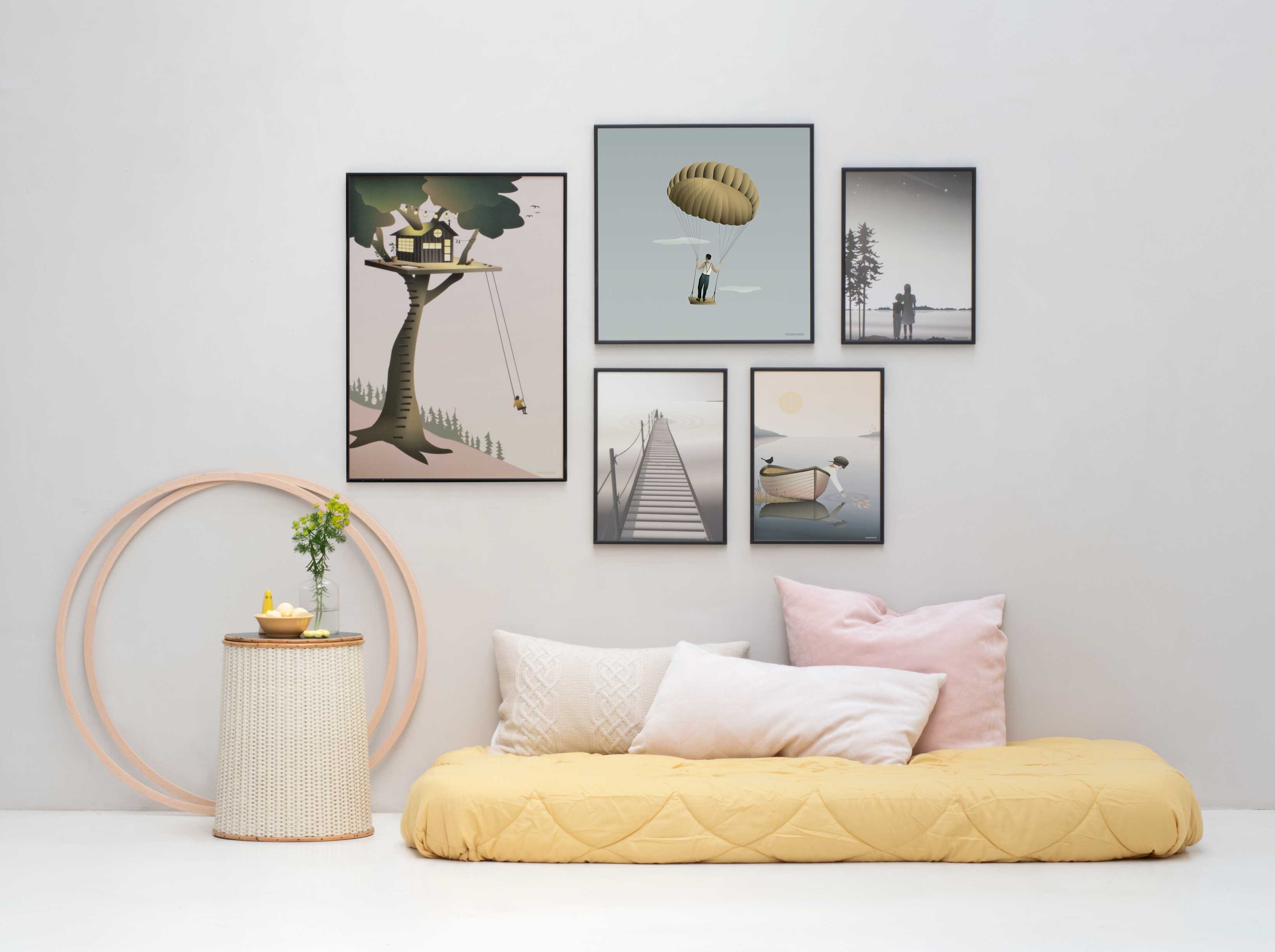 ViSSEVASSE billedvæg med plakater til børn