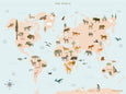 WORLD MAP ANIMAL - kort