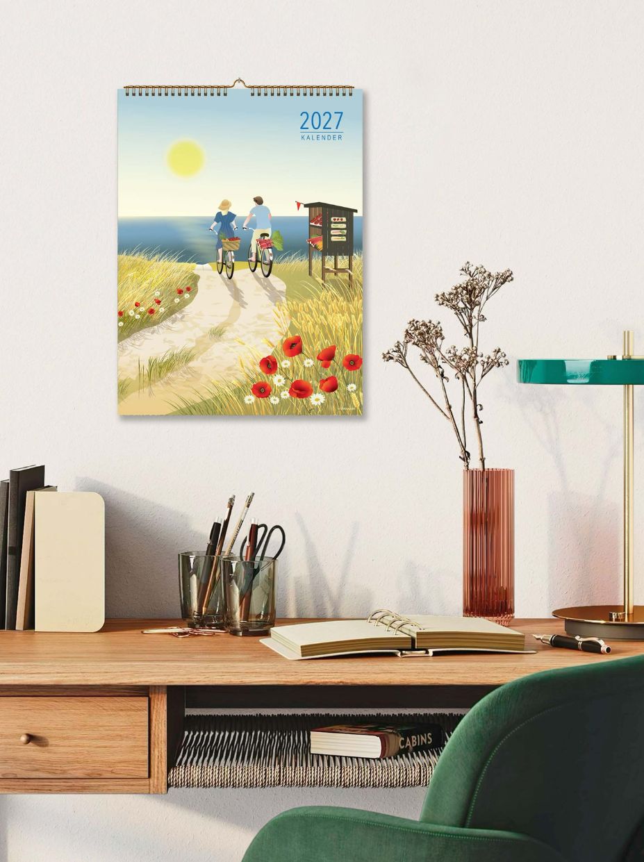 2027 familiekalender til væggen
