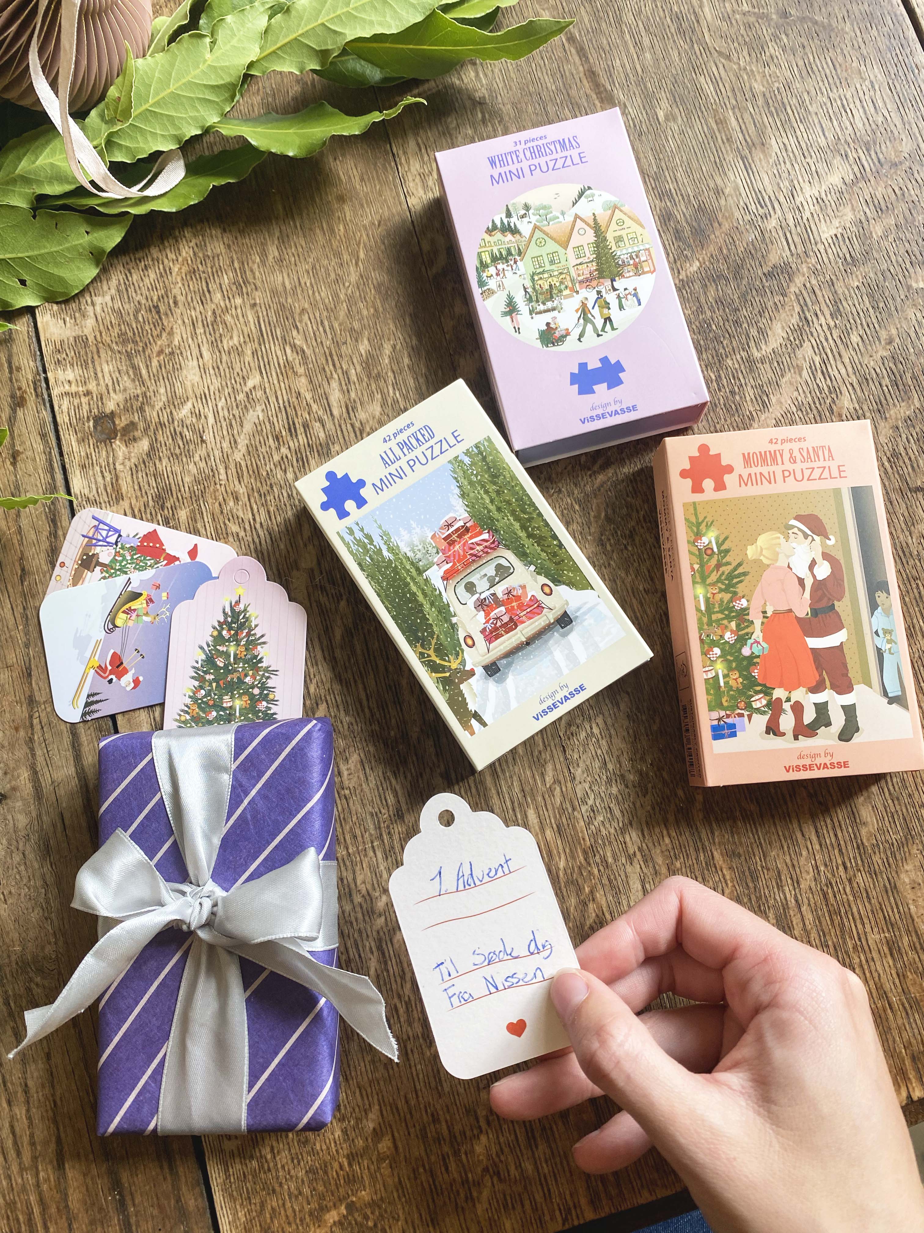 Adventsgave Kit - 4 minipuslespil