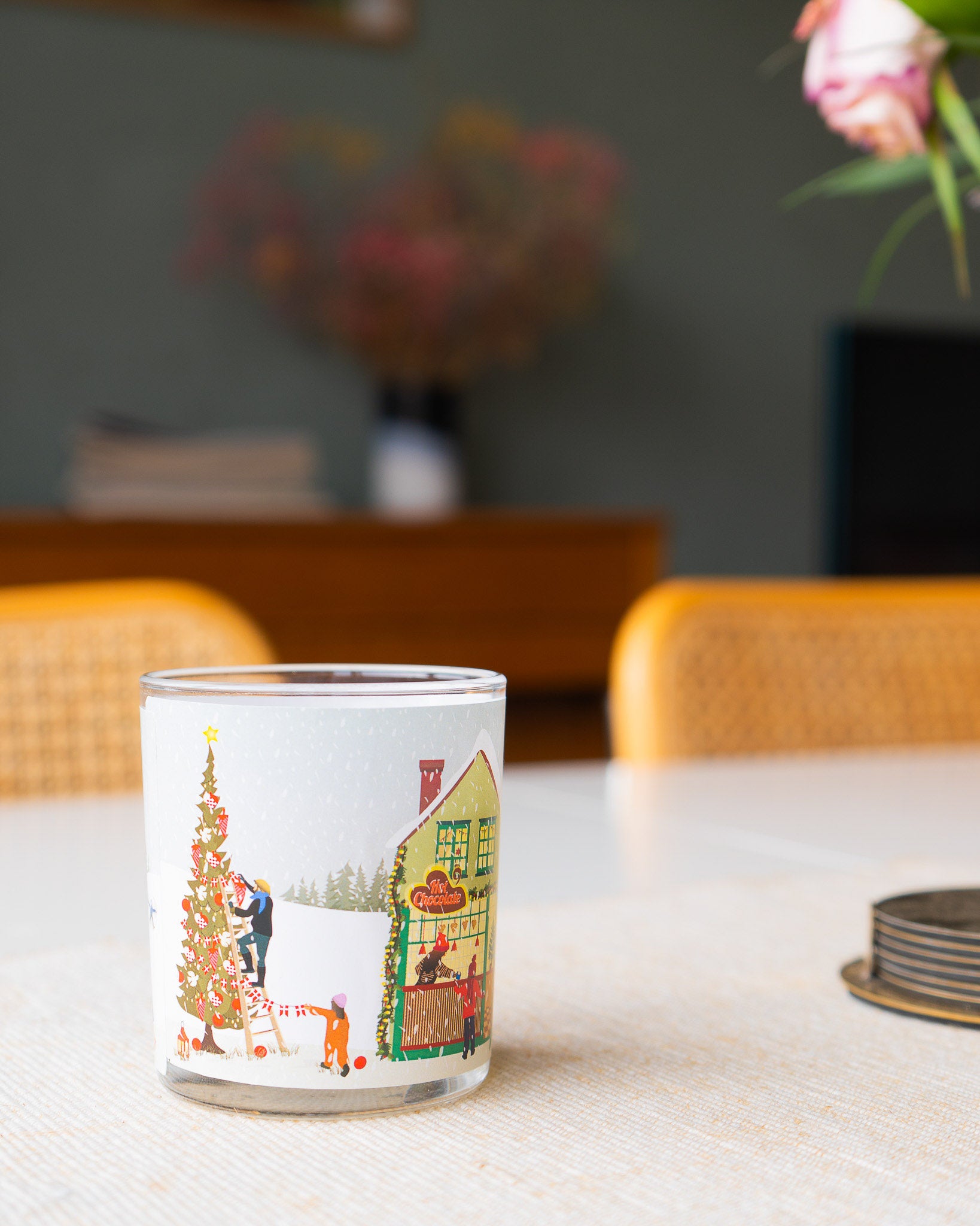 Rapslys i glas - fine julelys til at skabe hygge i hjemmet. Kan bruges som adventslys