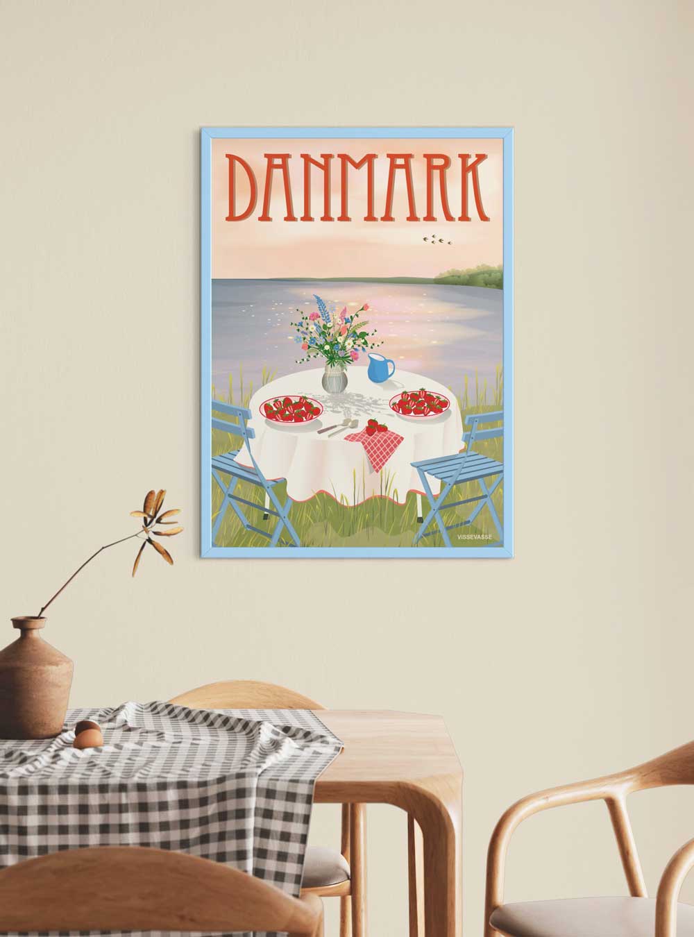 DANMARK Jordbær - plakat