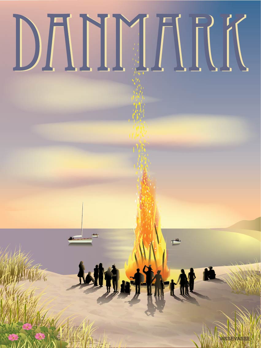 Din gave - Danmark Sankt Hans 15x21 cm
