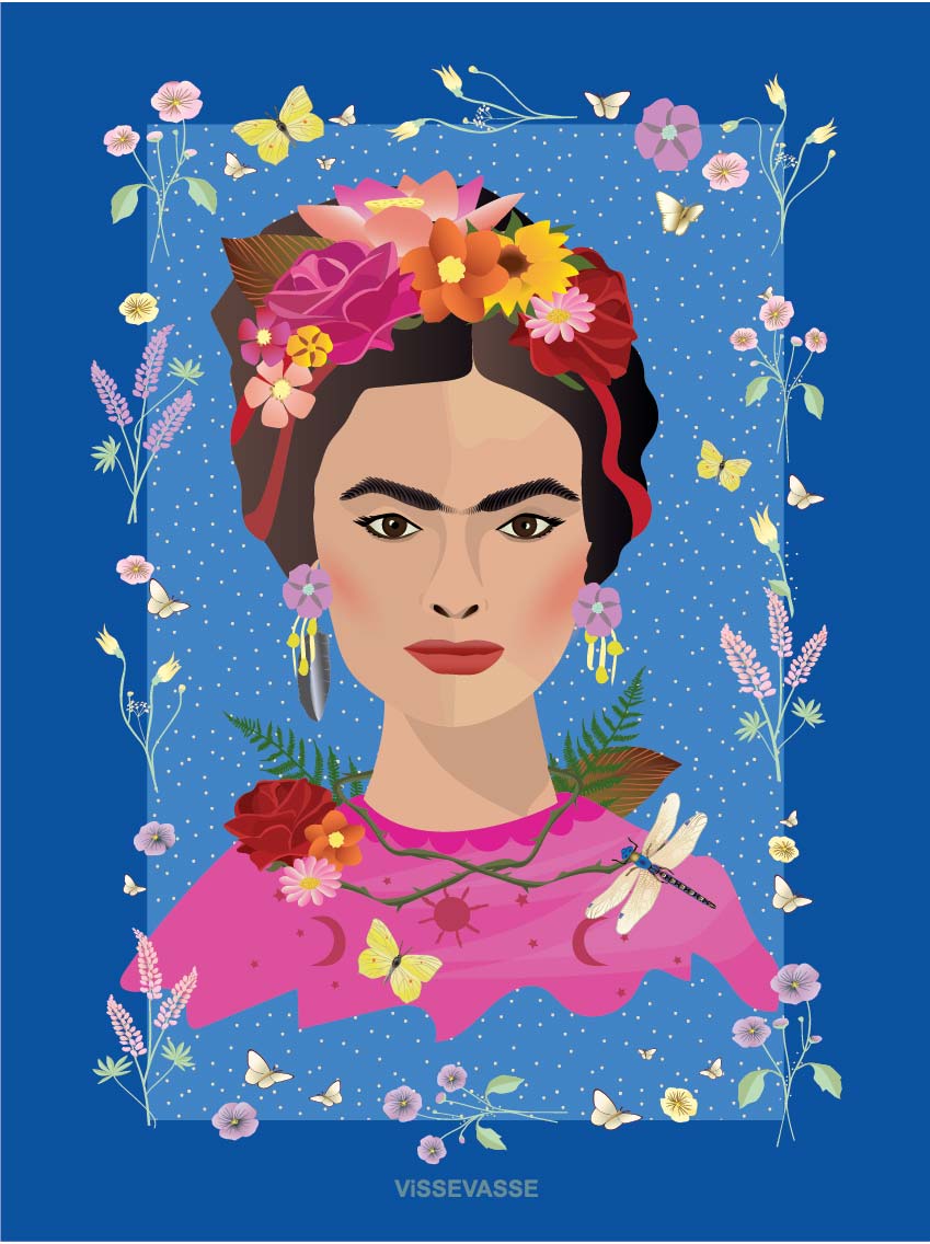 Frida Kahlo kort med kuvert fra ViSSEVASSE