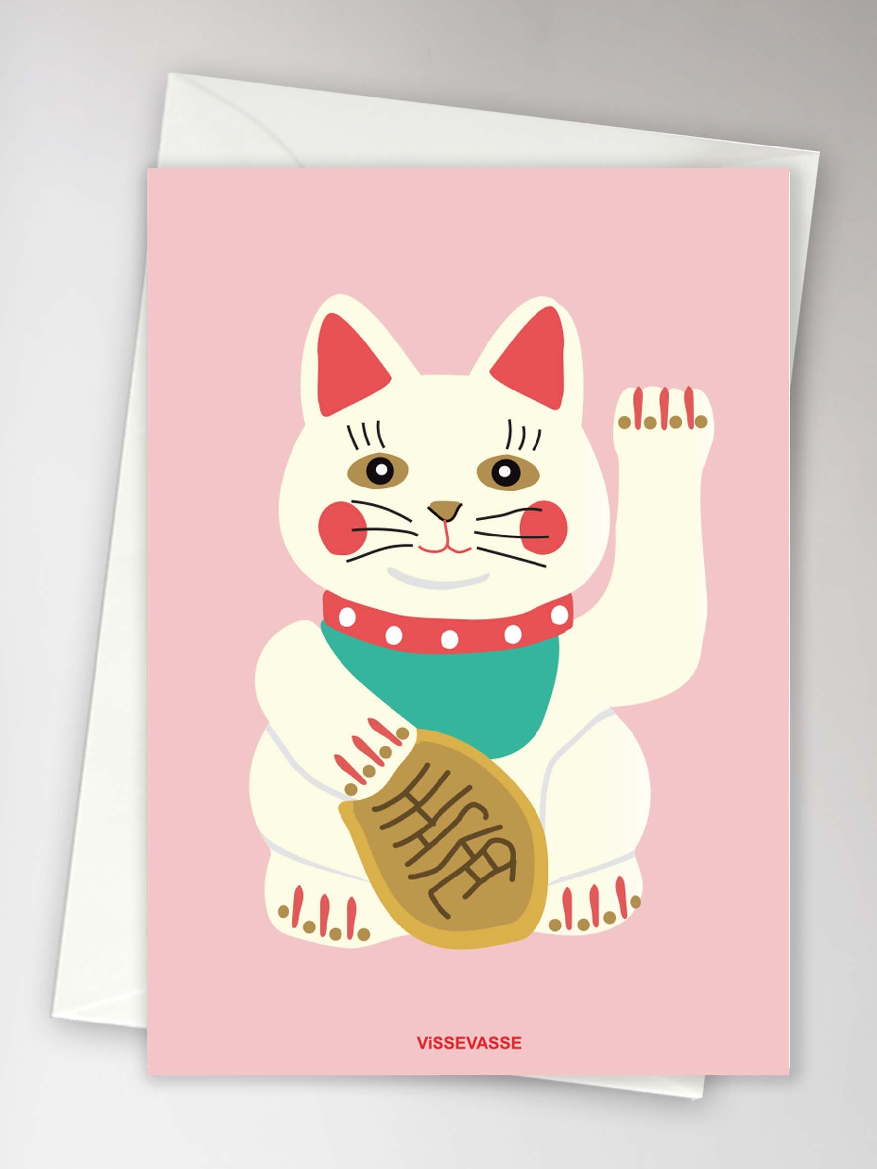 Good Luck Cat - kort
