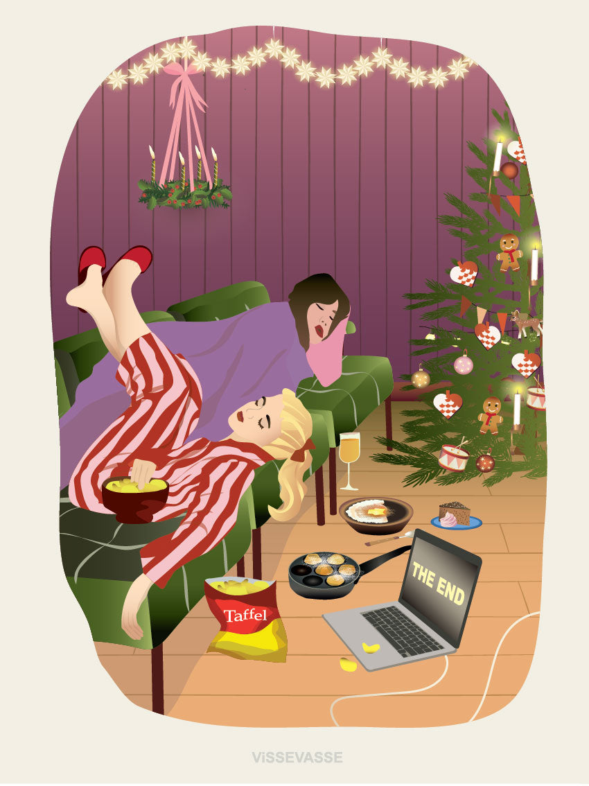 LEFTOVERS & LAZY DAYS julekort med kuvert fra ViSSEVASSE