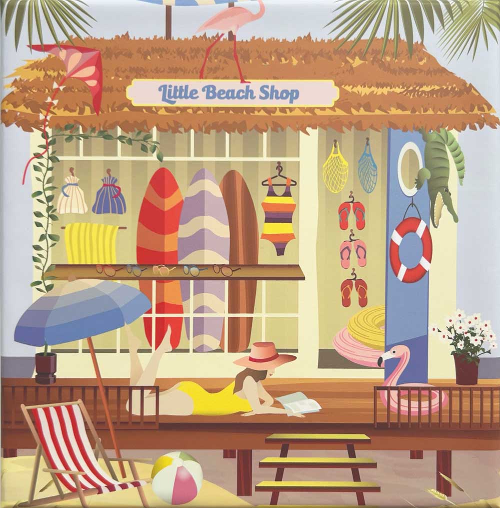 Little beach shop - puslespil med 150 brikker fra ViSSEVASSE