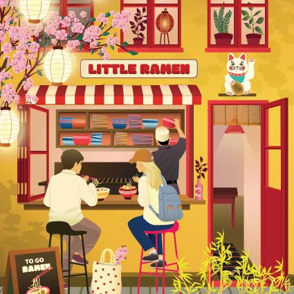 LITTLE RAMEN - puslespil med 150 brikker