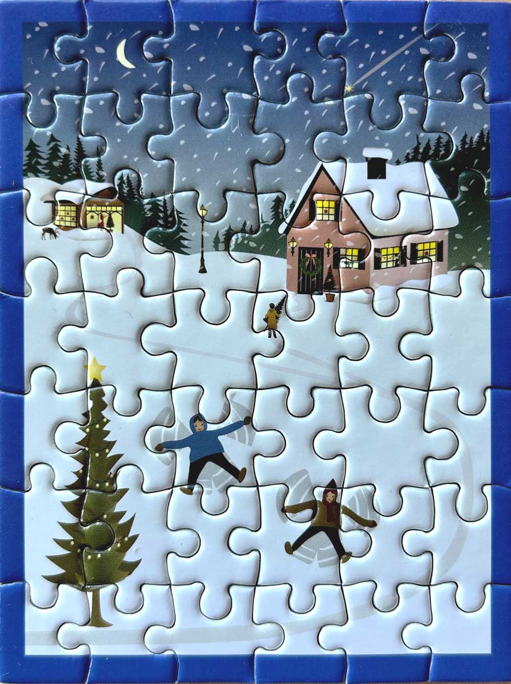 SNOW ANGELS - mini puzzle