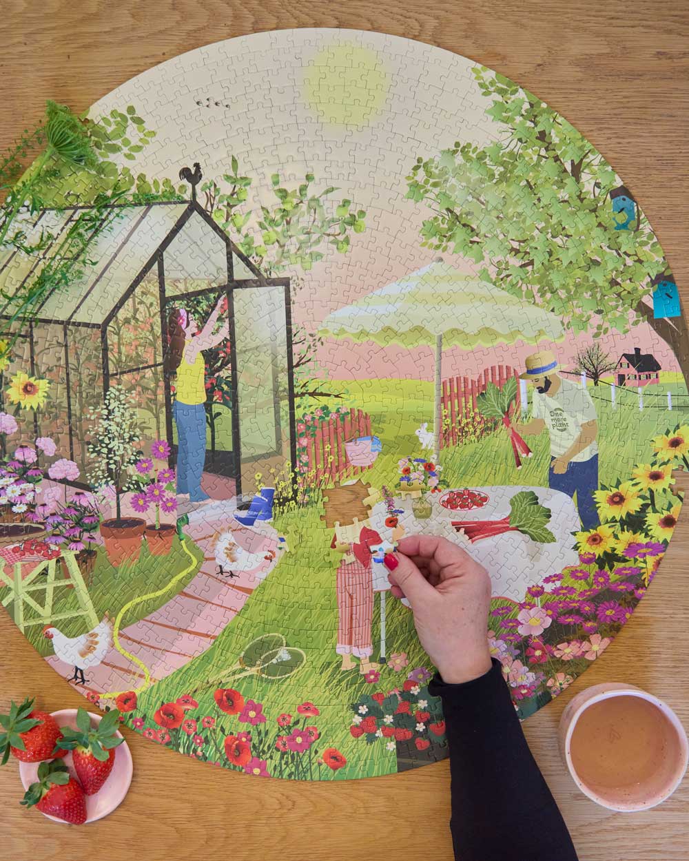 SUMMER FEELING - rundt puslespil med 1.000 brikker