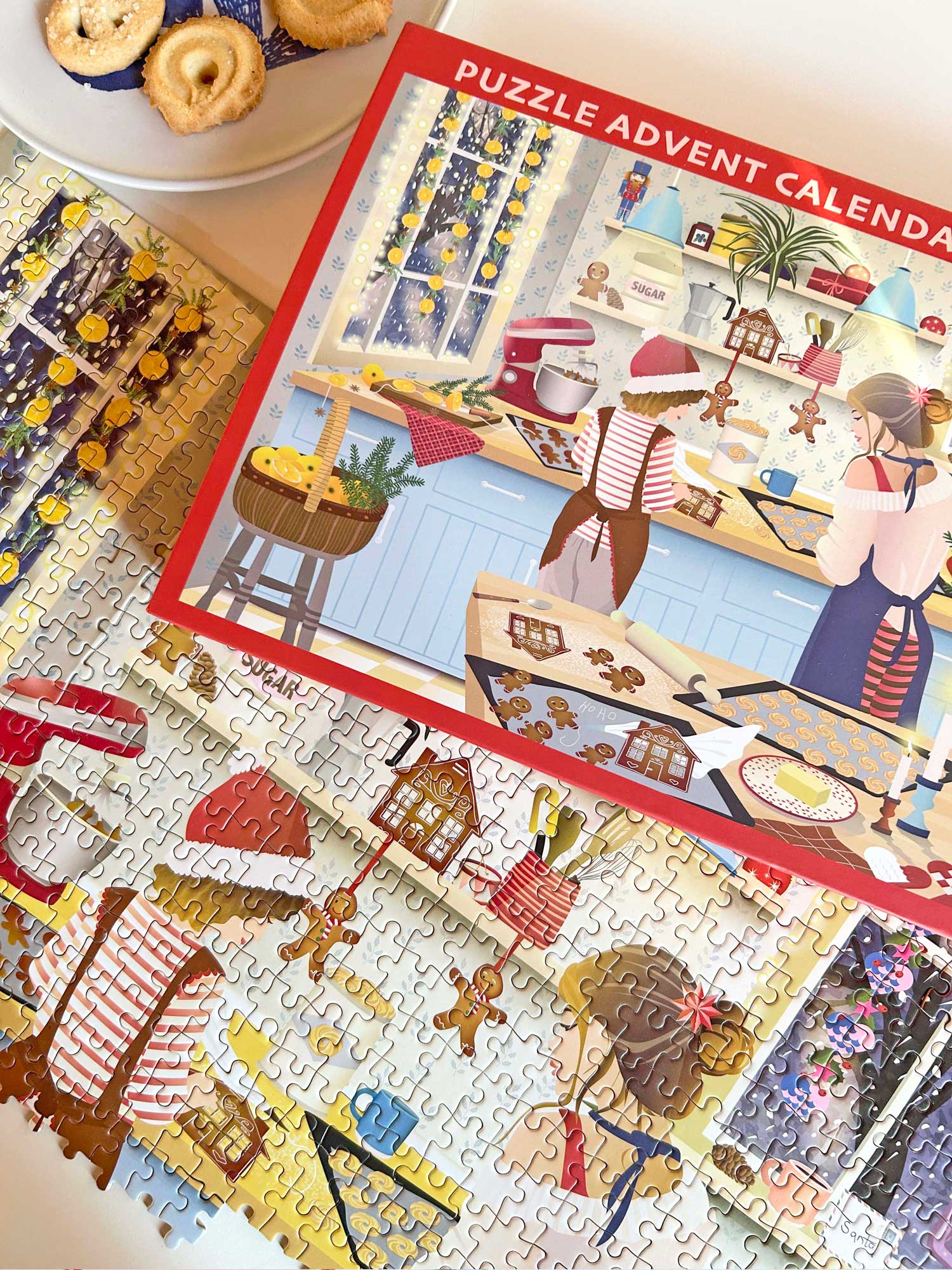 SWEET DECEMBER - puslespilsadventskalender med 1.000 brikker