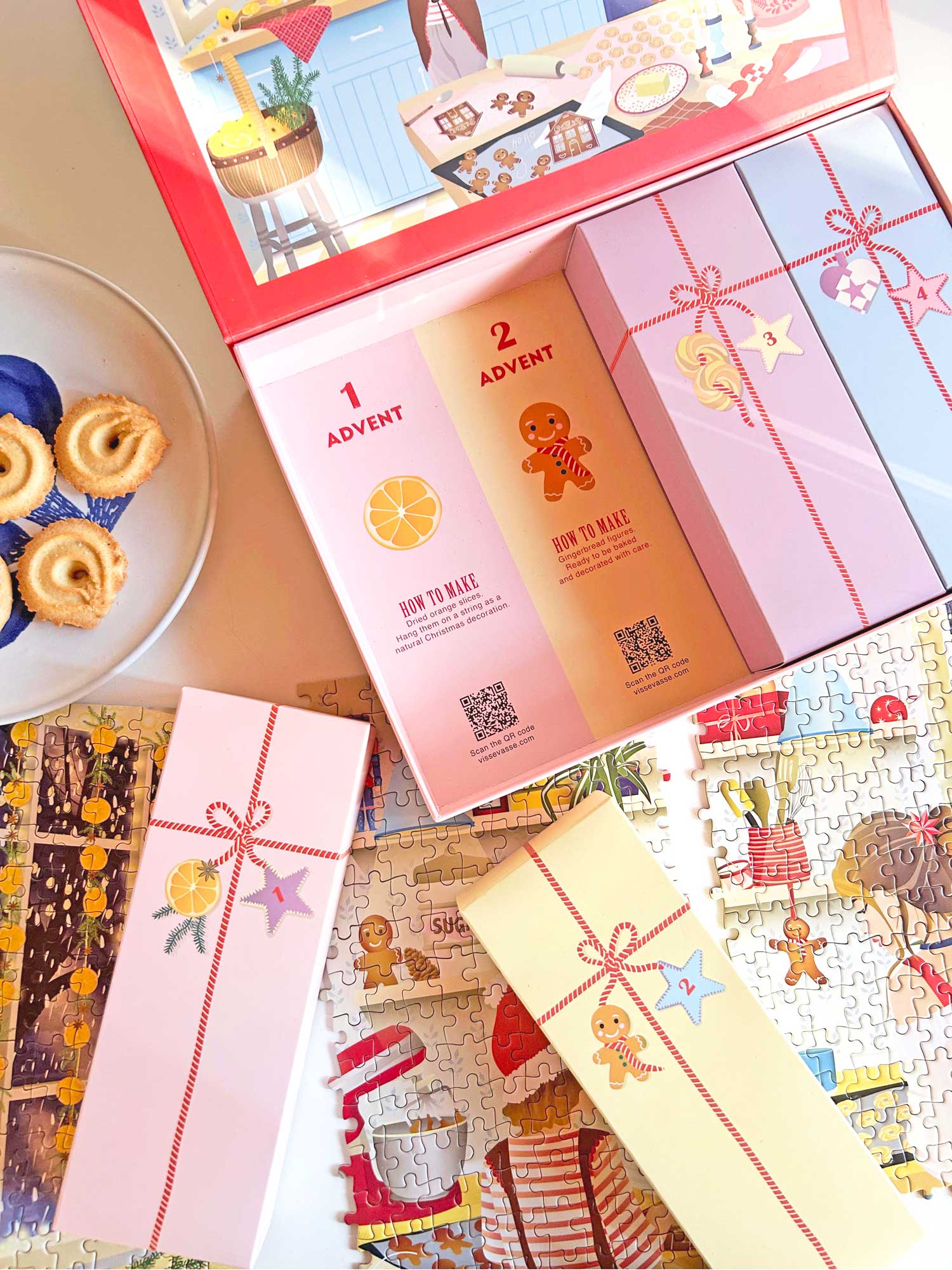 SWEET DECEMBER - puslespilsadventskalender med 1.000 brikker