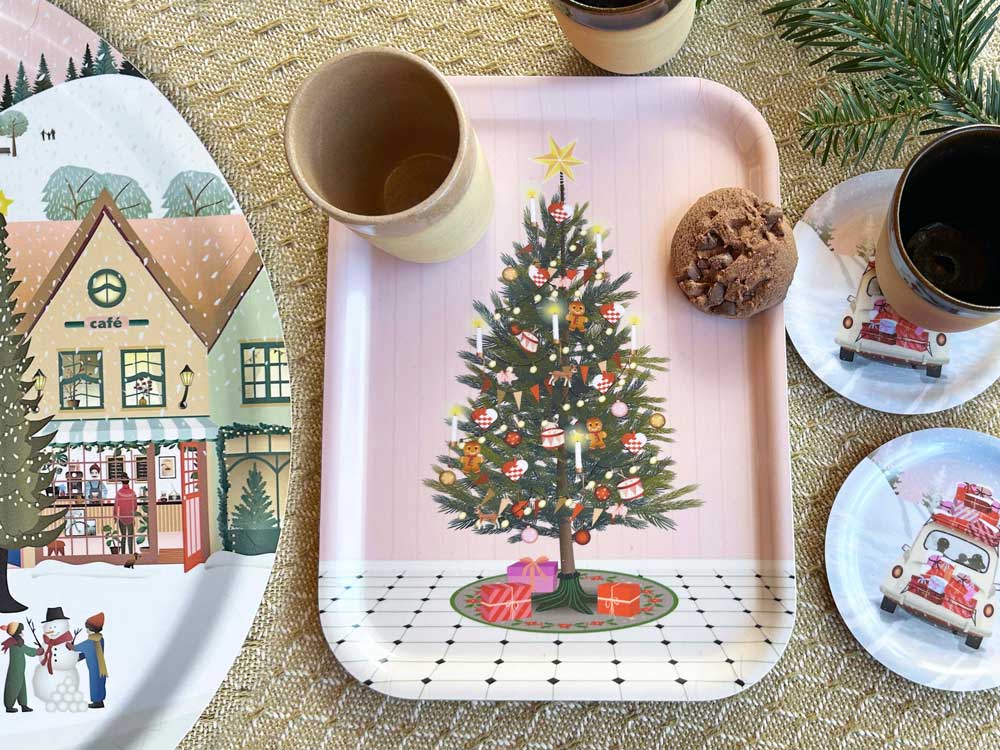 WHITE CHRISTMAS BAKKE Ø 38 cm