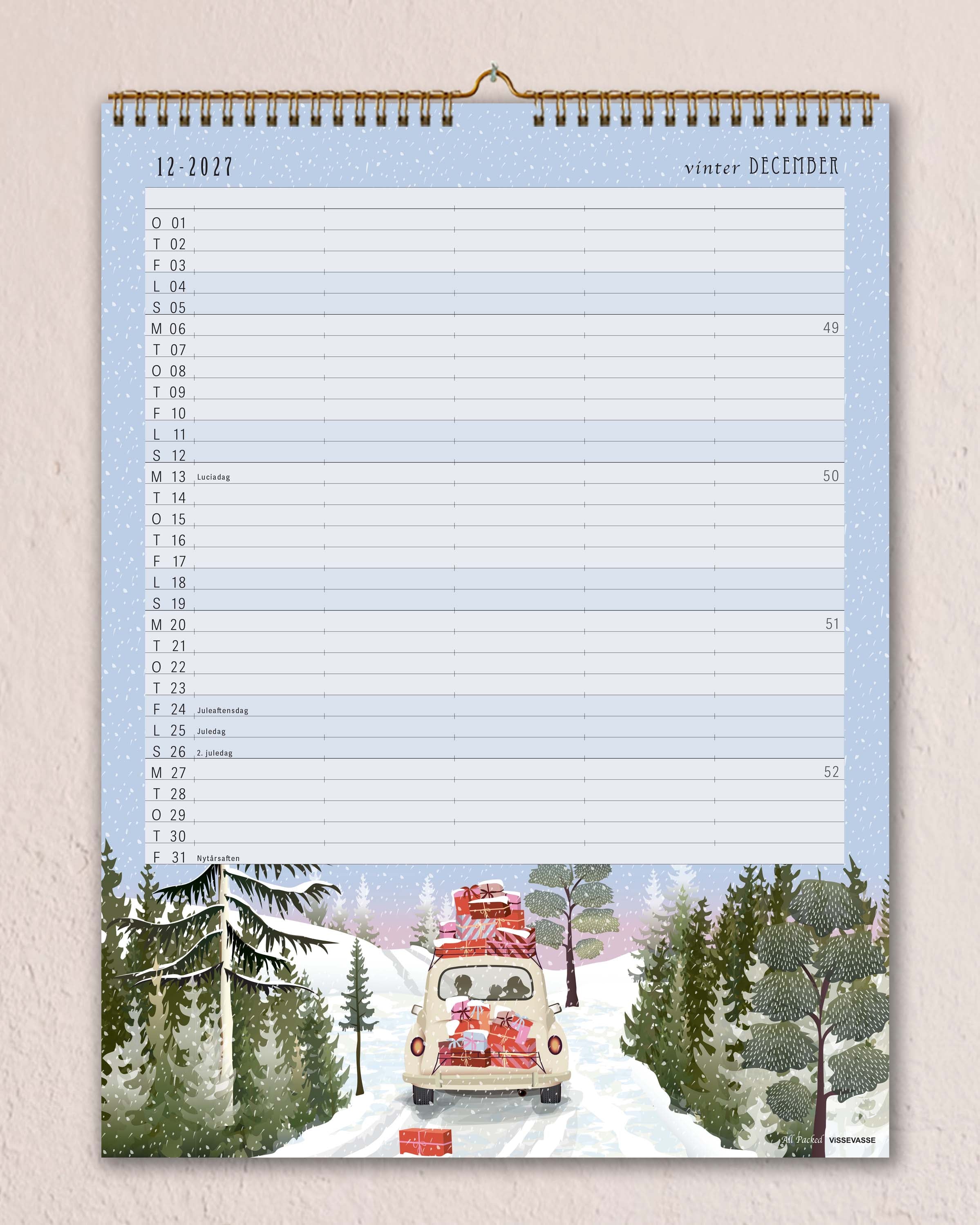 VÆGKALENDER 2027