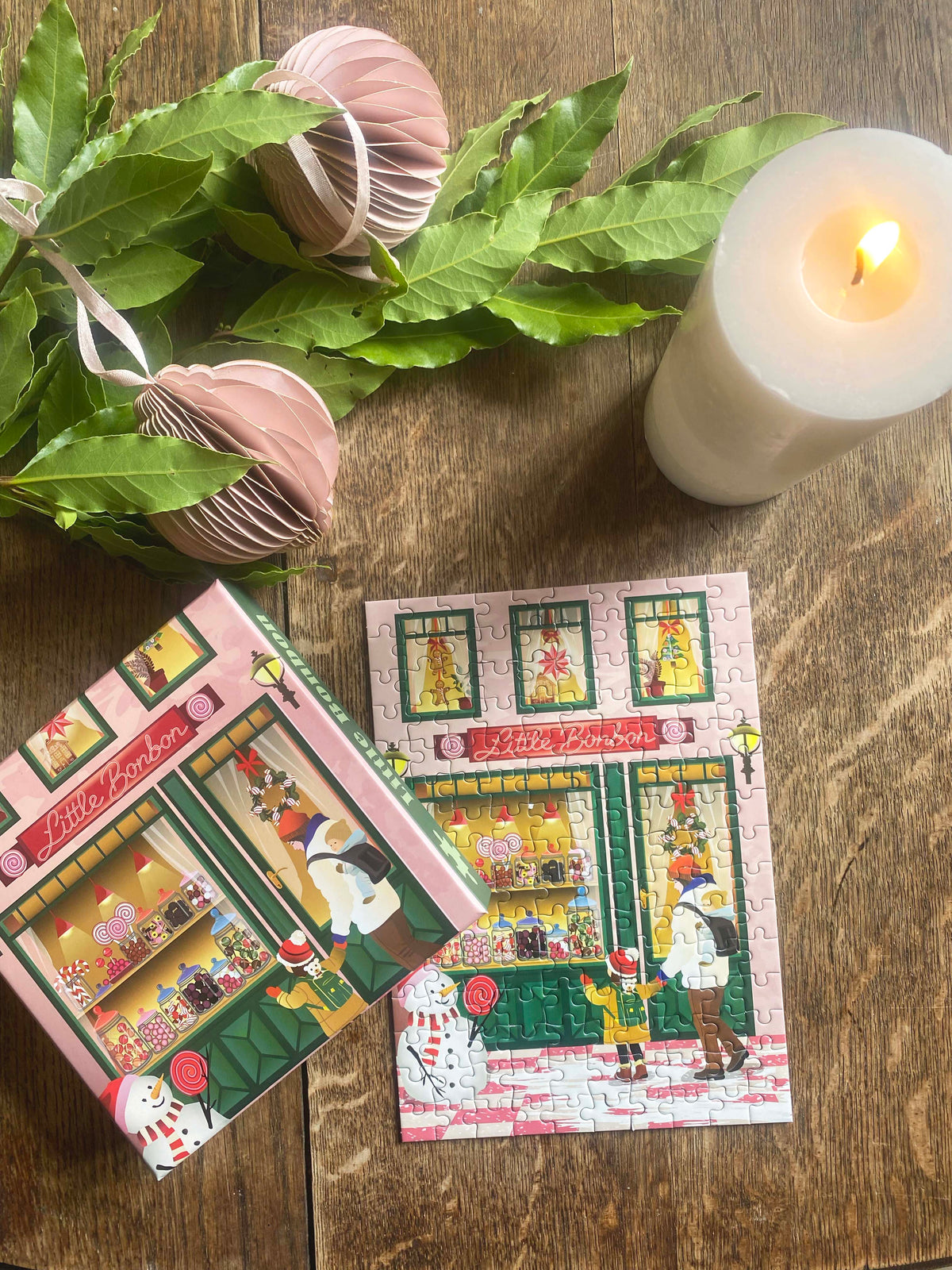 Adventskalender - 4 puslespil med 150 brikker