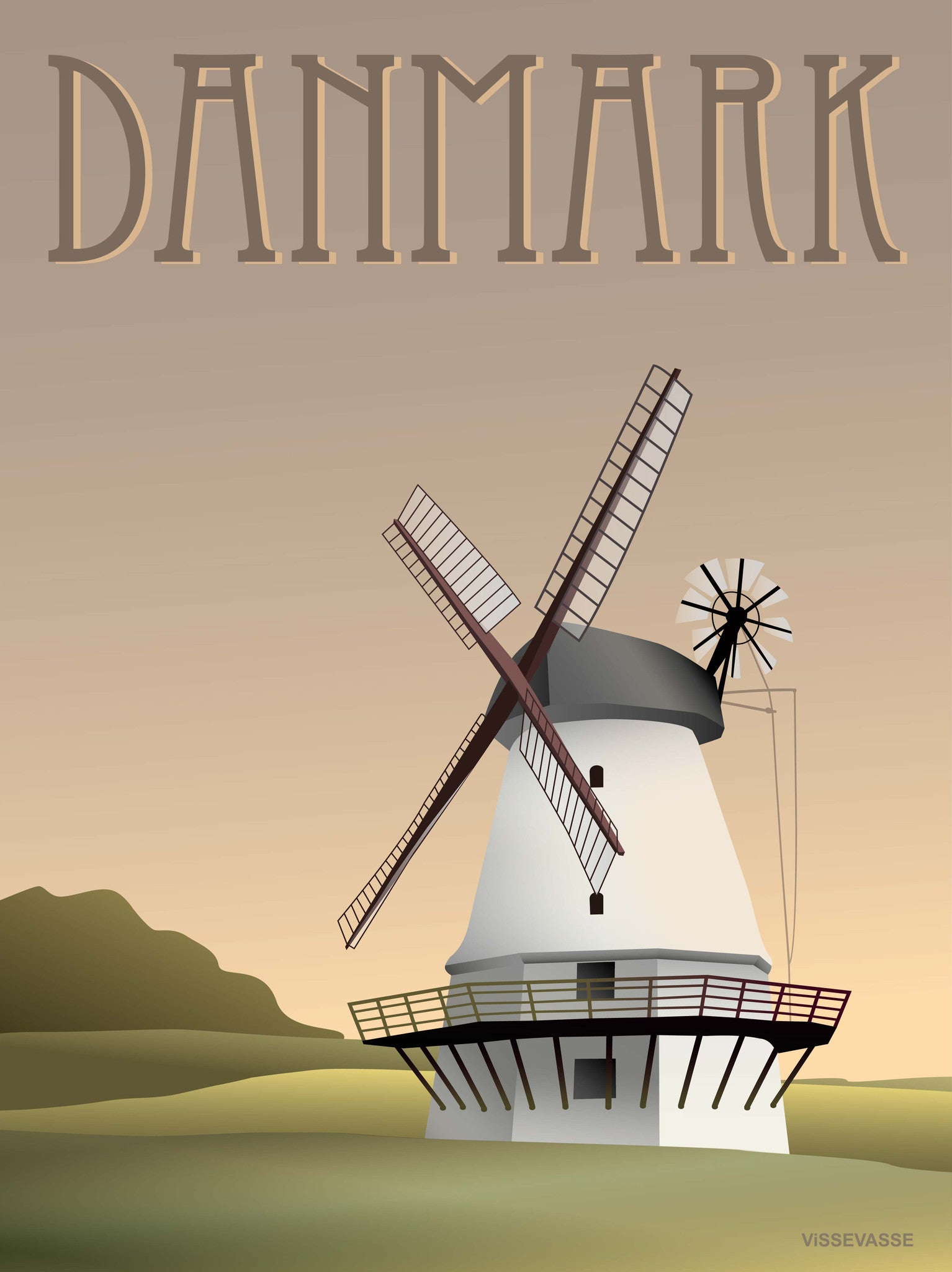 DANMARK Møllen - plakat - ViSSEVASSE