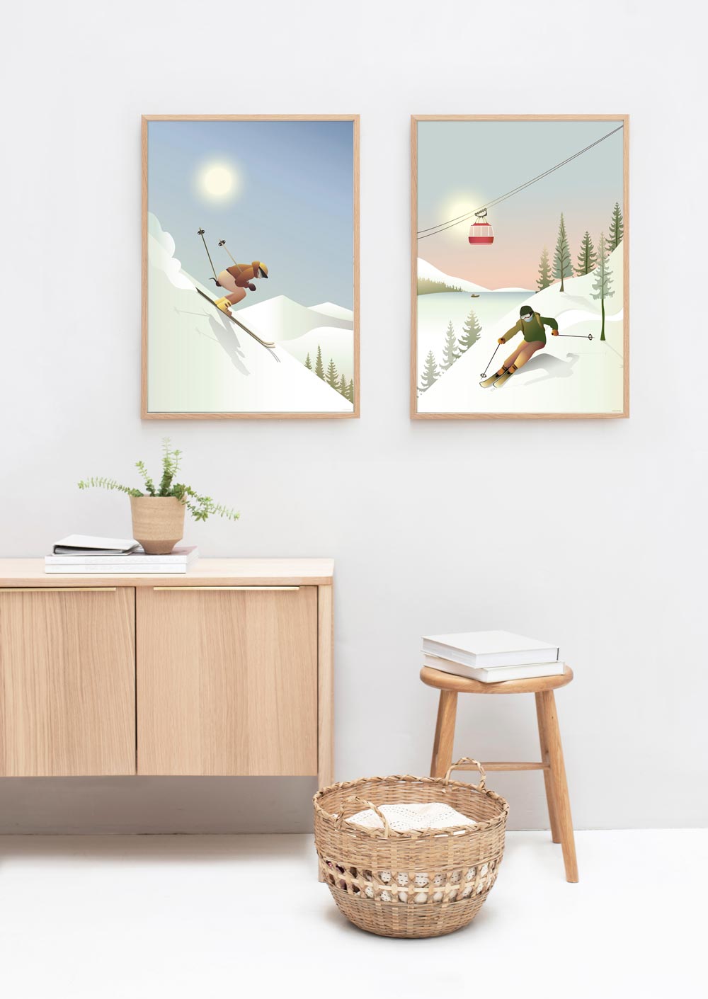 DOWNHILL SKIING - plakat