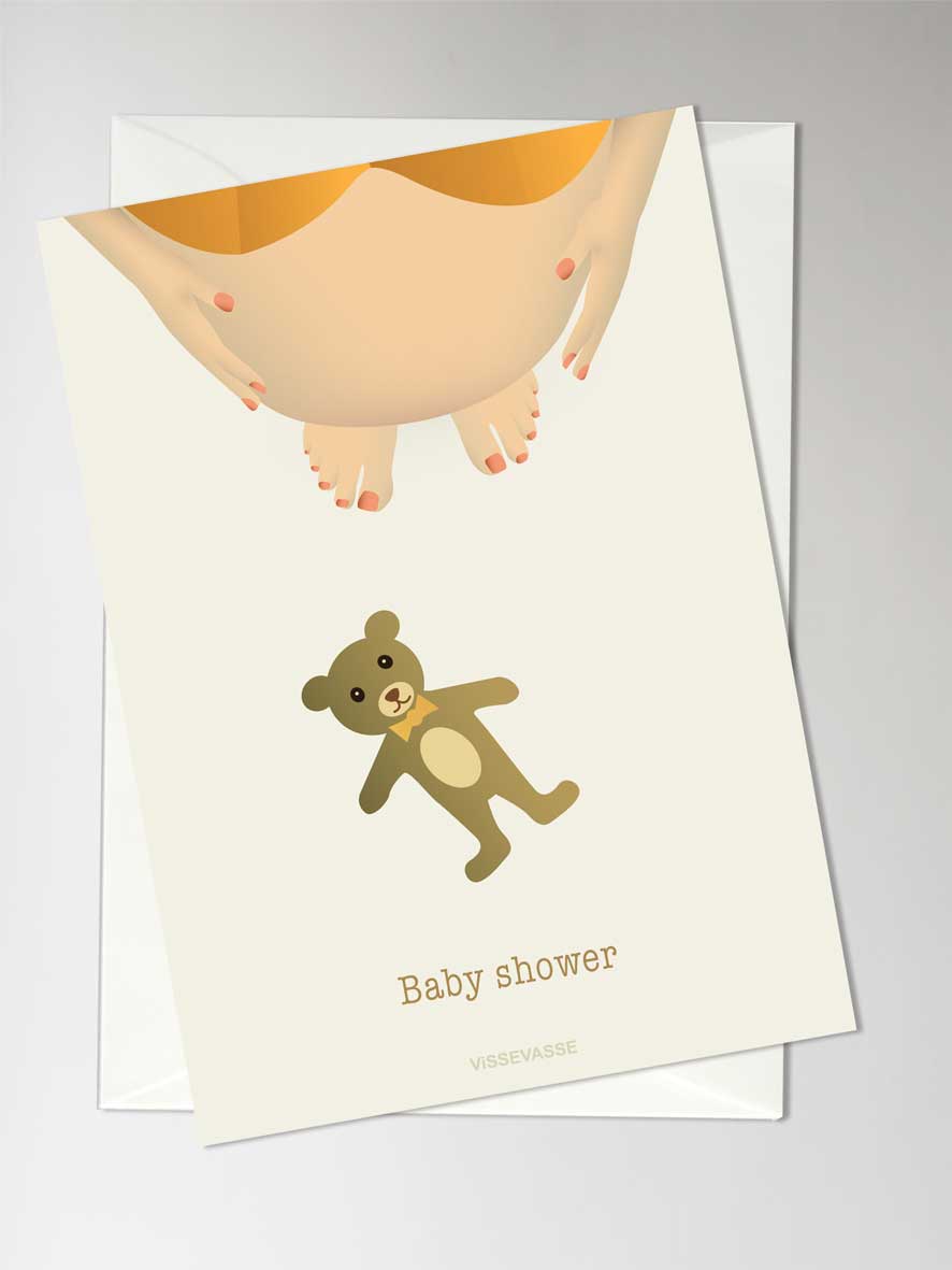 Babyshower kort fra ViSSEVASSE