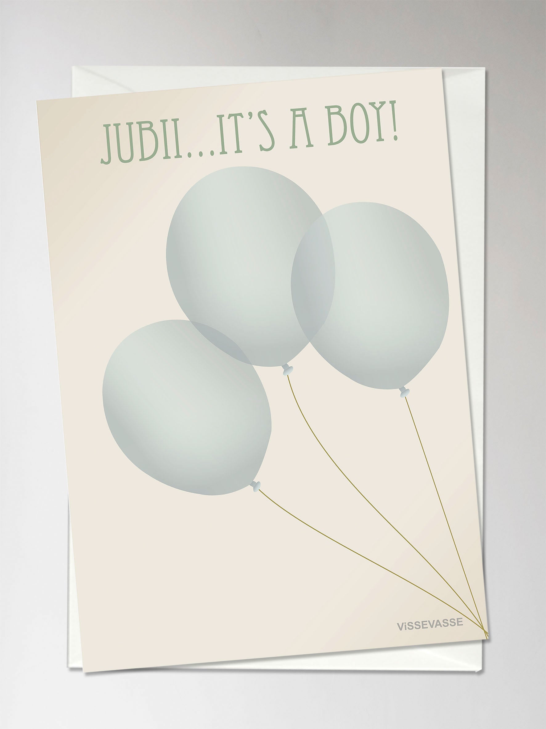 JUBII IT'S A BOY - Kort - ViSSEVASSE