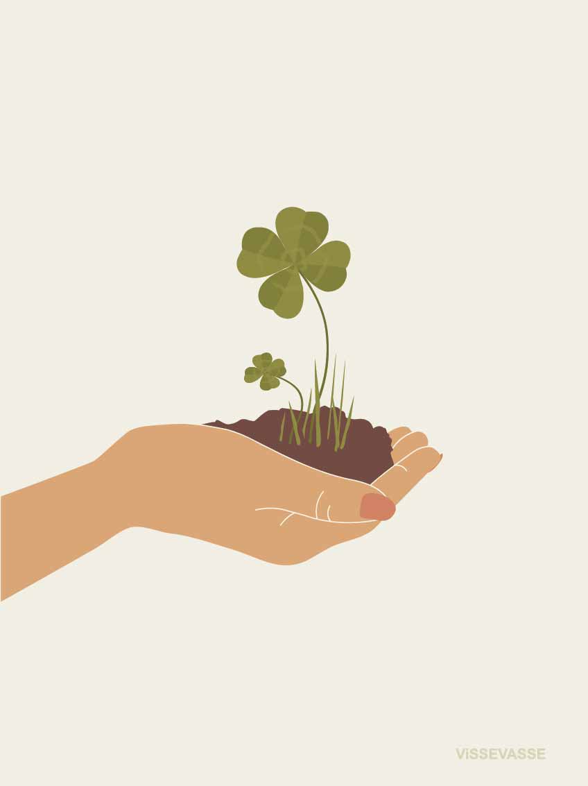 GROW YOUR OWN LUCK - minikort