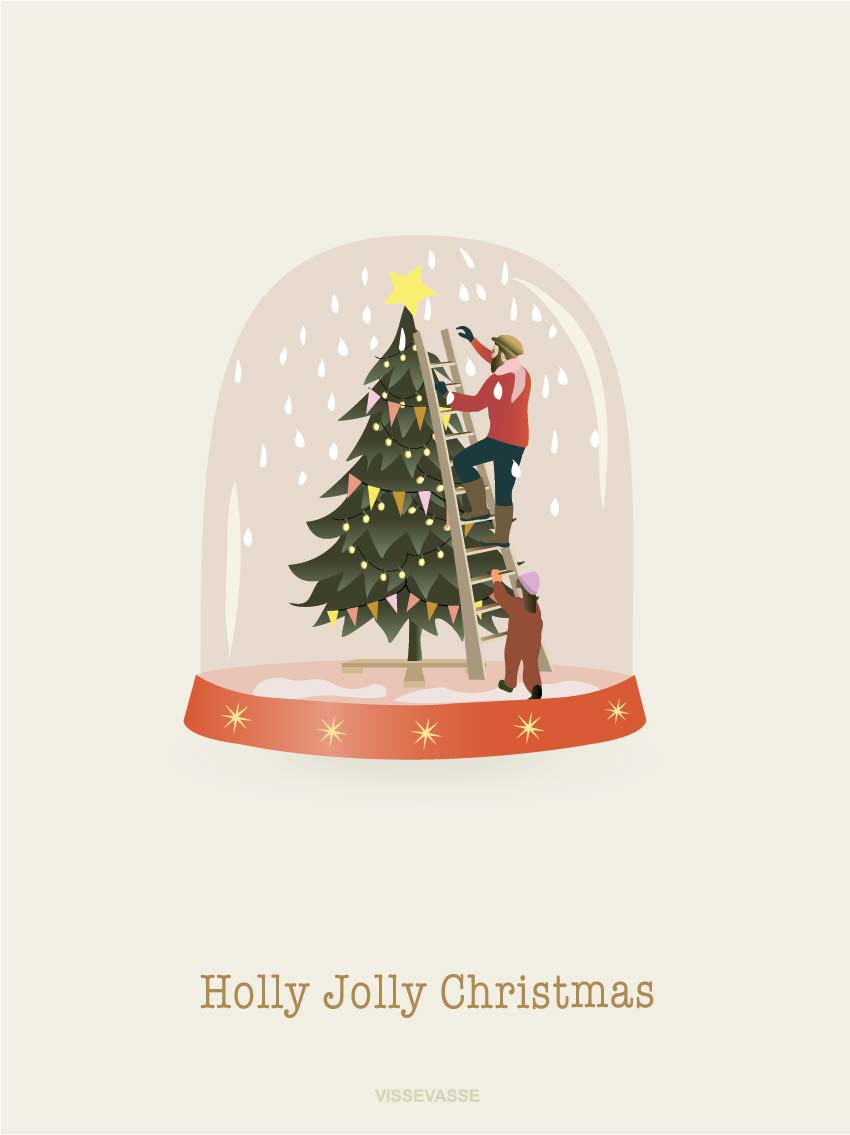 HOLLY JOLLY CHRISTMAS - kort