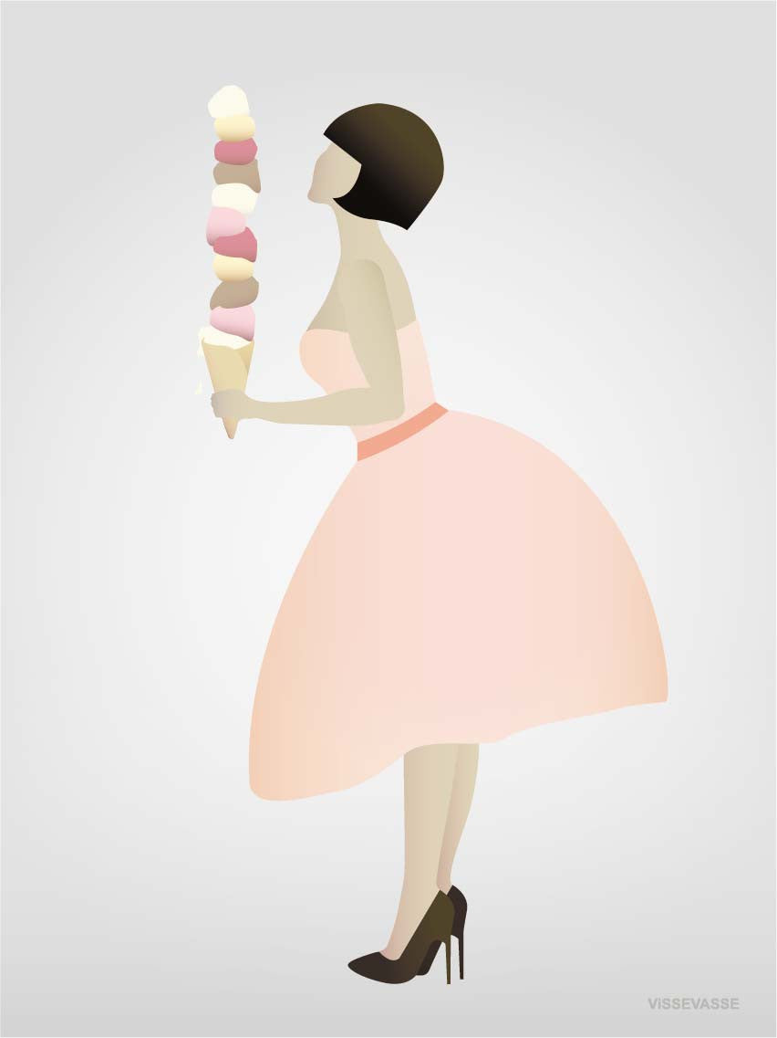 ICE CREAM LADY - Kort - ViSSEVASSE